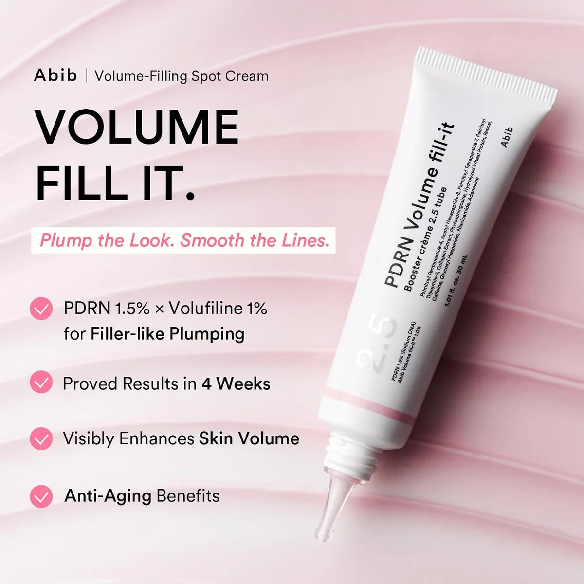 Abib - PDRN Volume Fill-it Booster Crème 2.5 Tube - Crème repulpante anti-âge – صورة 4