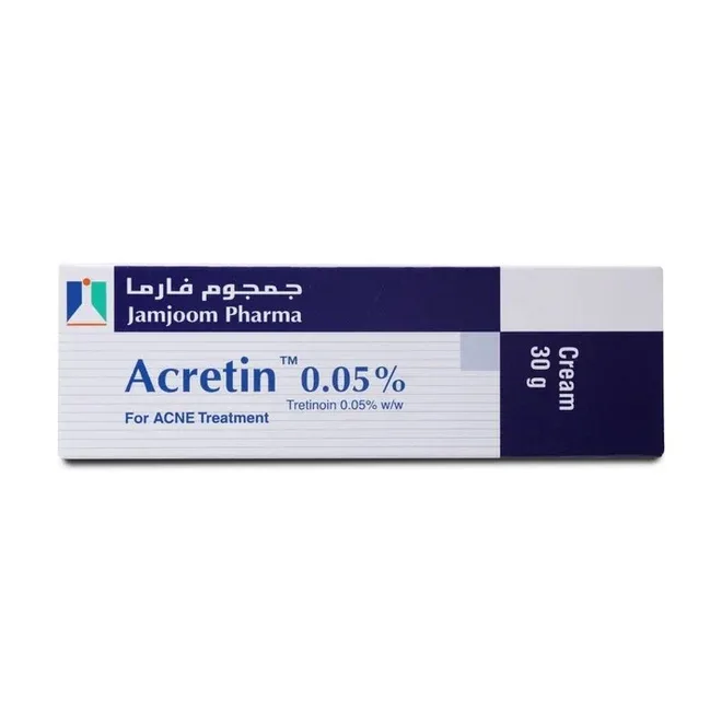 Acretin 0.05% Cream for Acné (Tretinoin) 30g