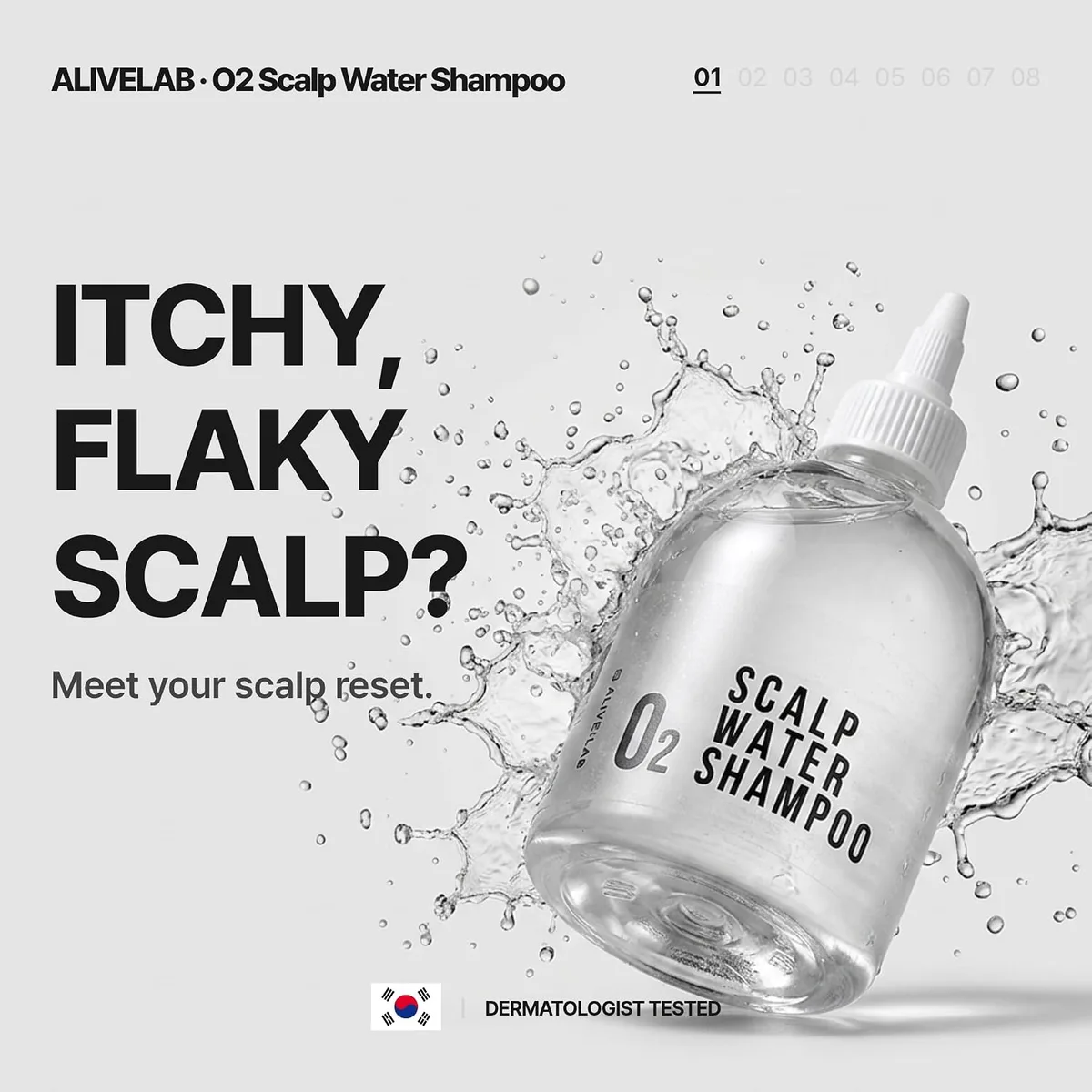 ALIVE:LAB - O2 Scalp Water Shampoo - Shampoing – photo 2