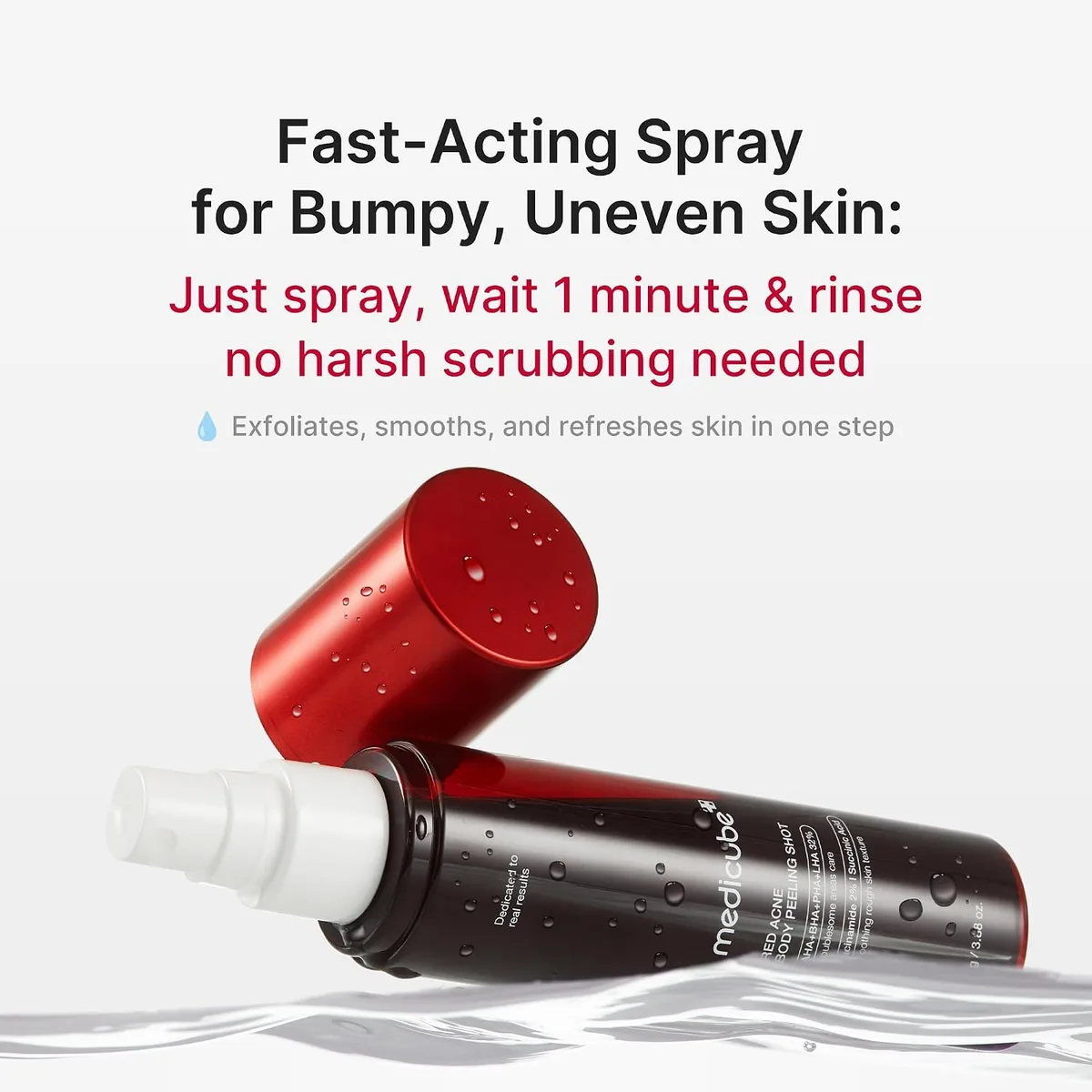 medicube - Red Acne Body Peeling Shot - Soin corporel exfoliant anti-acné – photo 4