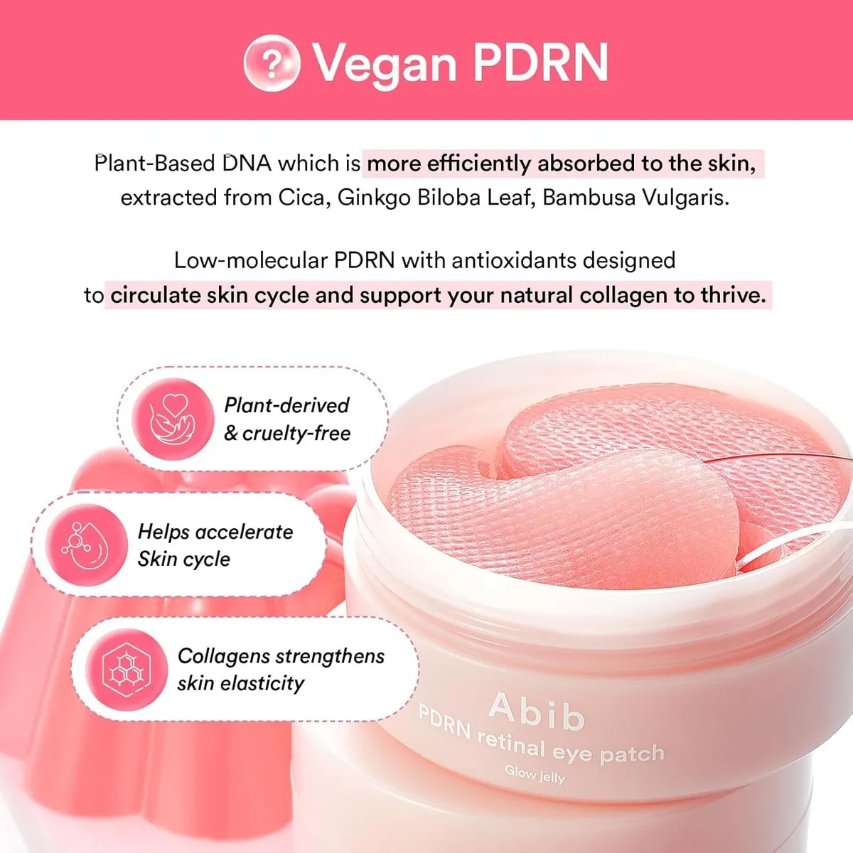 Abib - PDRN Retinal Eye Patch Glow Jelly - Patchs yeux – photo 3