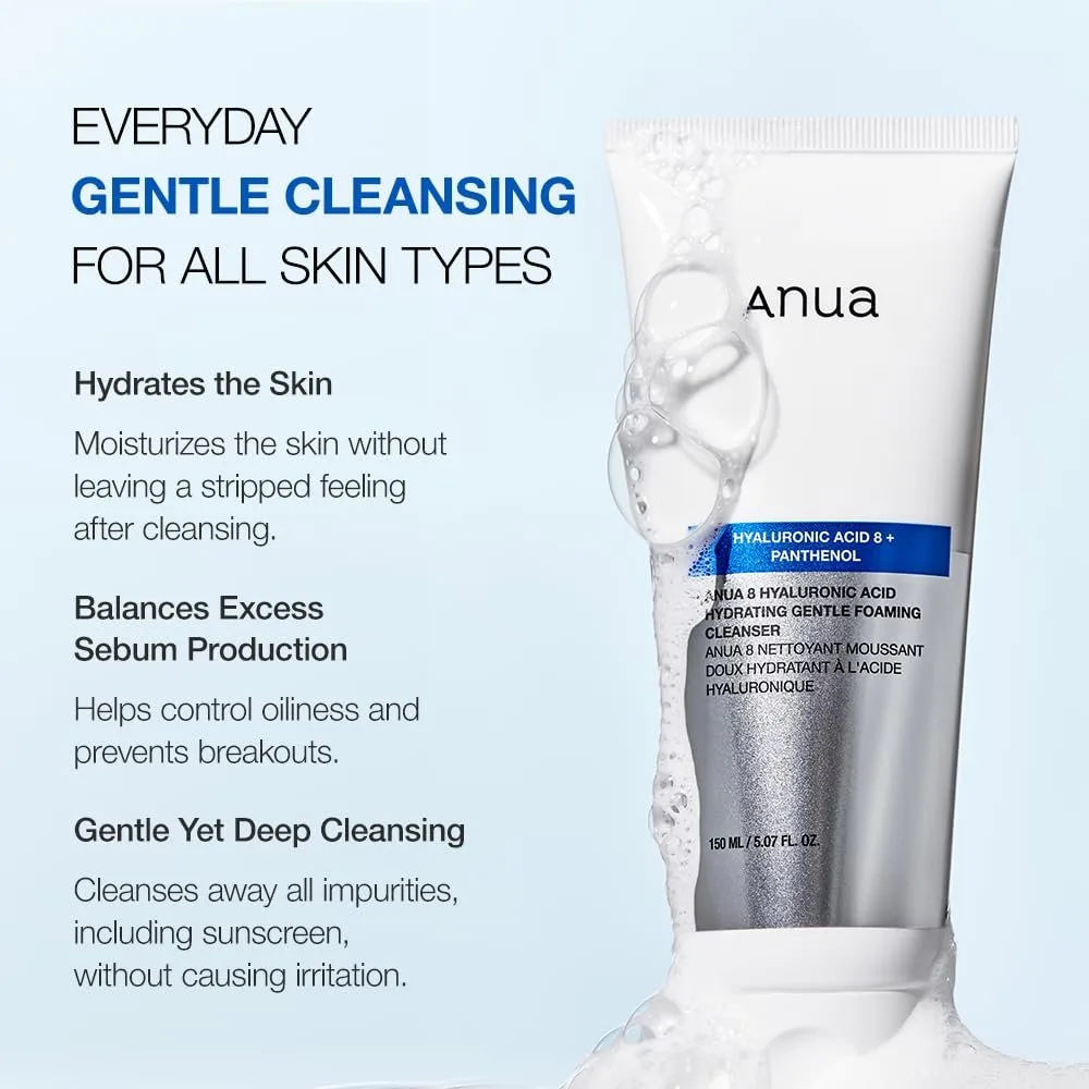 ANUA Hydrating Gentle Foaming Cleanser – صورة 3