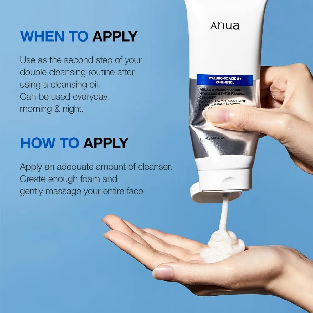 ANUA Hydrating Gentle Foaming Cleanser – صورة 5