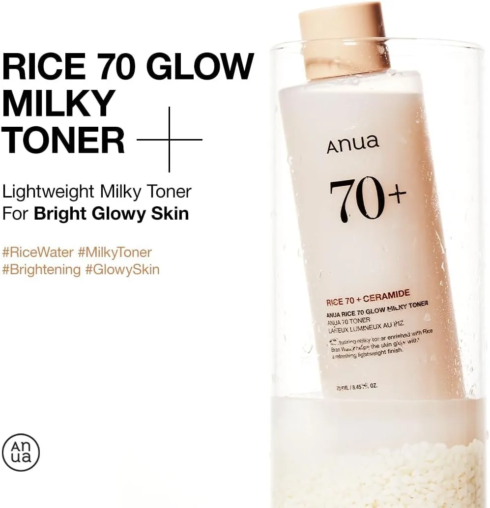 ANUA Rice 70 Glow Milky Toner – صورة 6