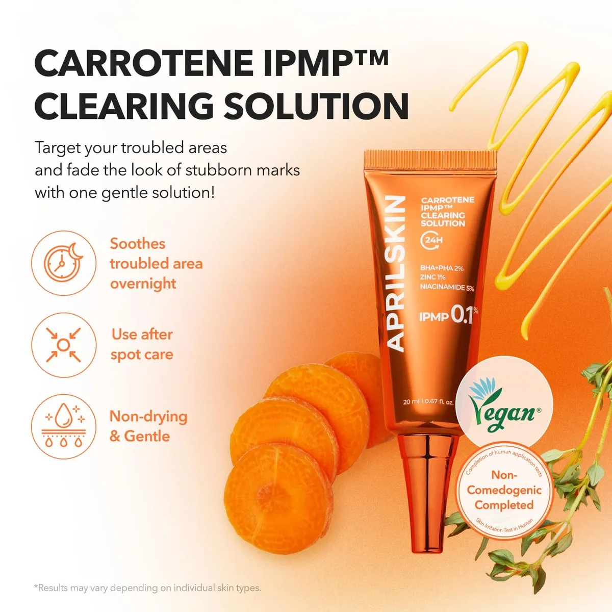 APRILSKIN - Carrotene IPMP Clearing Solution - Soin anti-acné – صورة 2