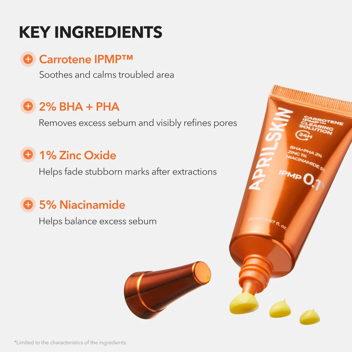 APRILSKIN - Carrotene IPMP Clearing Solution - Soin anti-acné – صورة 3