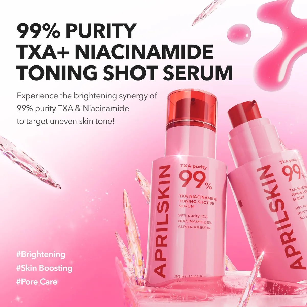 APRILSKIN - TXA Niacinamide Toning Shot 99 Serum - Sérum unifiant – صورة 2
