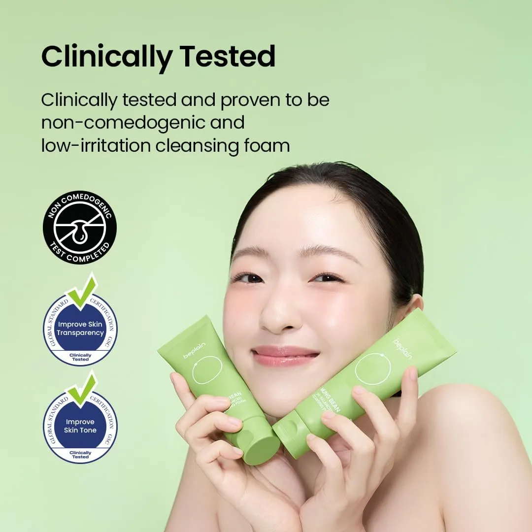 beplain Mung Bean pH-Balanced Cleansing Foam – photo 4