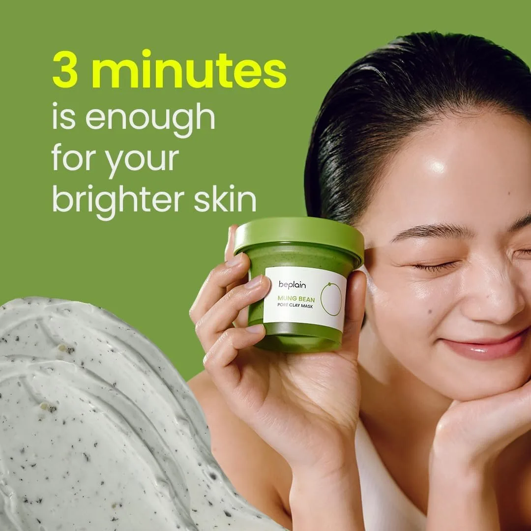 beplain - Mung Bean Pore Clay Mask - Masque à l’argile – صورة 2
