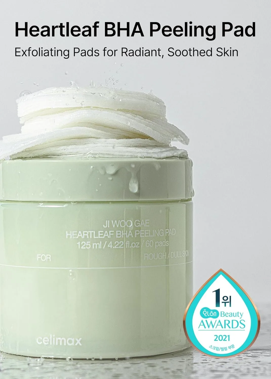 celimax Ji.Woo.Gae Heartleaf BHA Peeling Pad – صورة 2