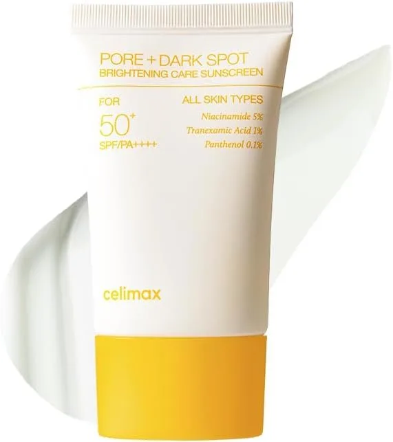 celimax - Pore+Dark Spot Brightening Care Sunscreen - Soin solaire éclaircissant pores + taches brunes – Celimax