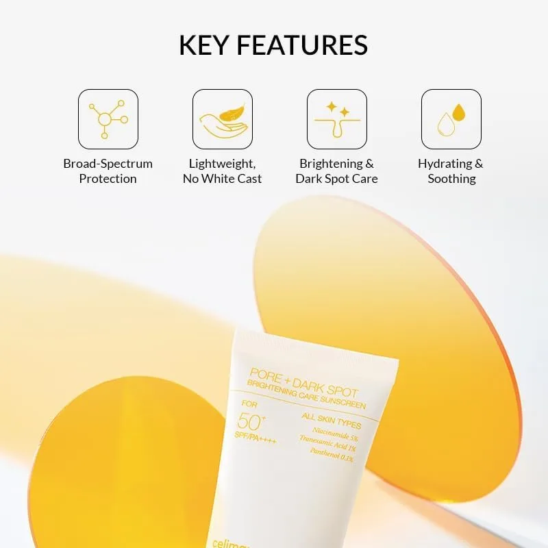 celimax - Pore+Dark Spot Brightening Care Sunscreen - Soin solaire éclaircissant pores + taches brunes – صورة 2