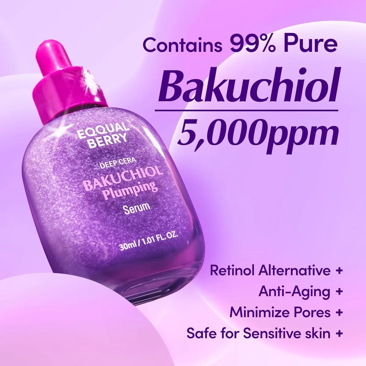 Eqquallebery Bakuchiol Plumping Serum – صورة 2