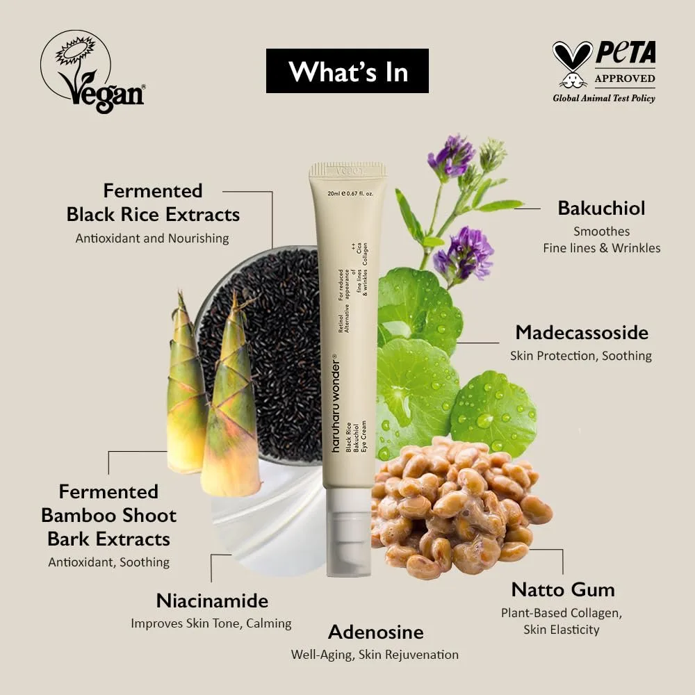 Haruharu Wonder Black Rice Bakuchiol Eye Cream – صورة 3