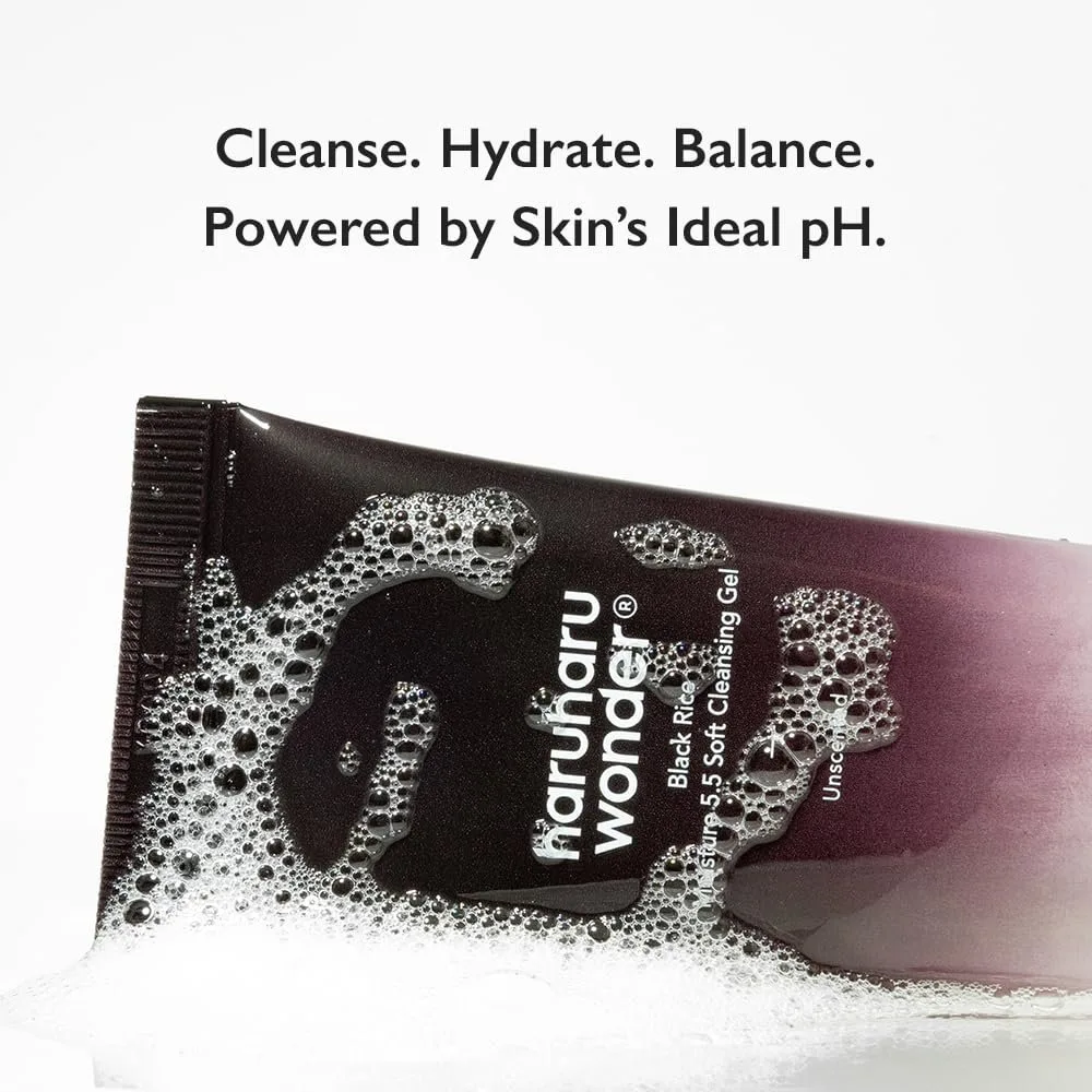 haruharu wonder Black Rice Moisture 5.5 Soft Cleansing Gel – صورة 3