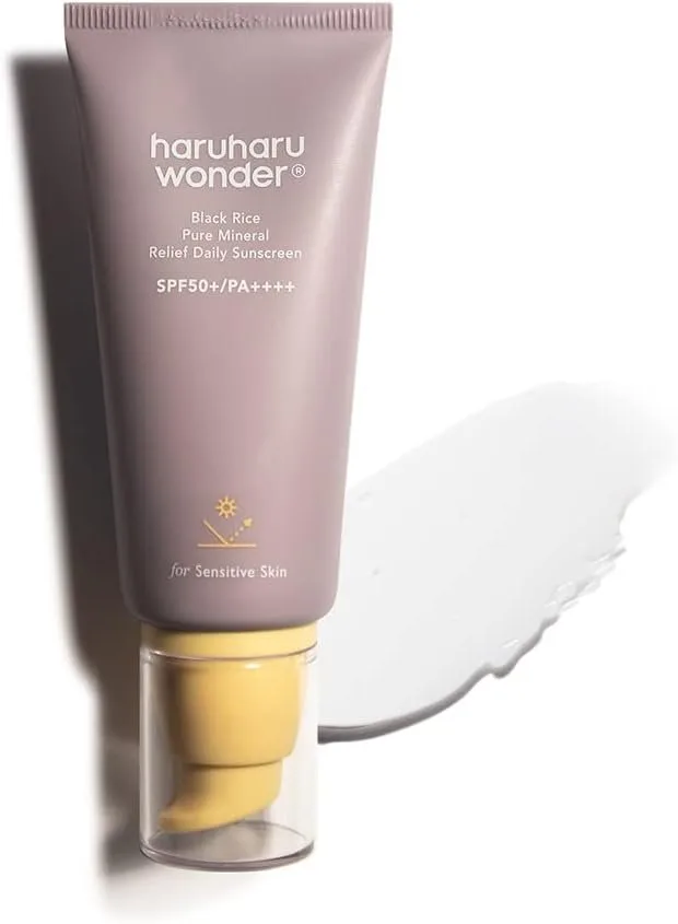 haruharu wonder - Black Rice Pure Mineral Relief Daily Sunscreen - Crème solaire au riz noir – Haruharu Wonder