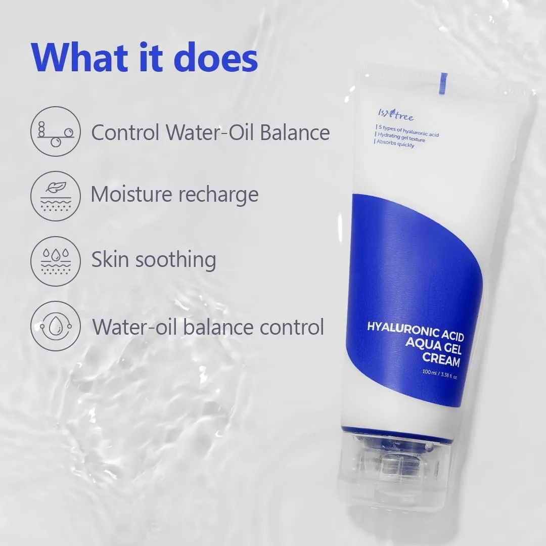 Isntree - Hyaluronic Acid Aqua Gel Cream - Crème gel hydratante à l'acide hyaluronique – photo 3