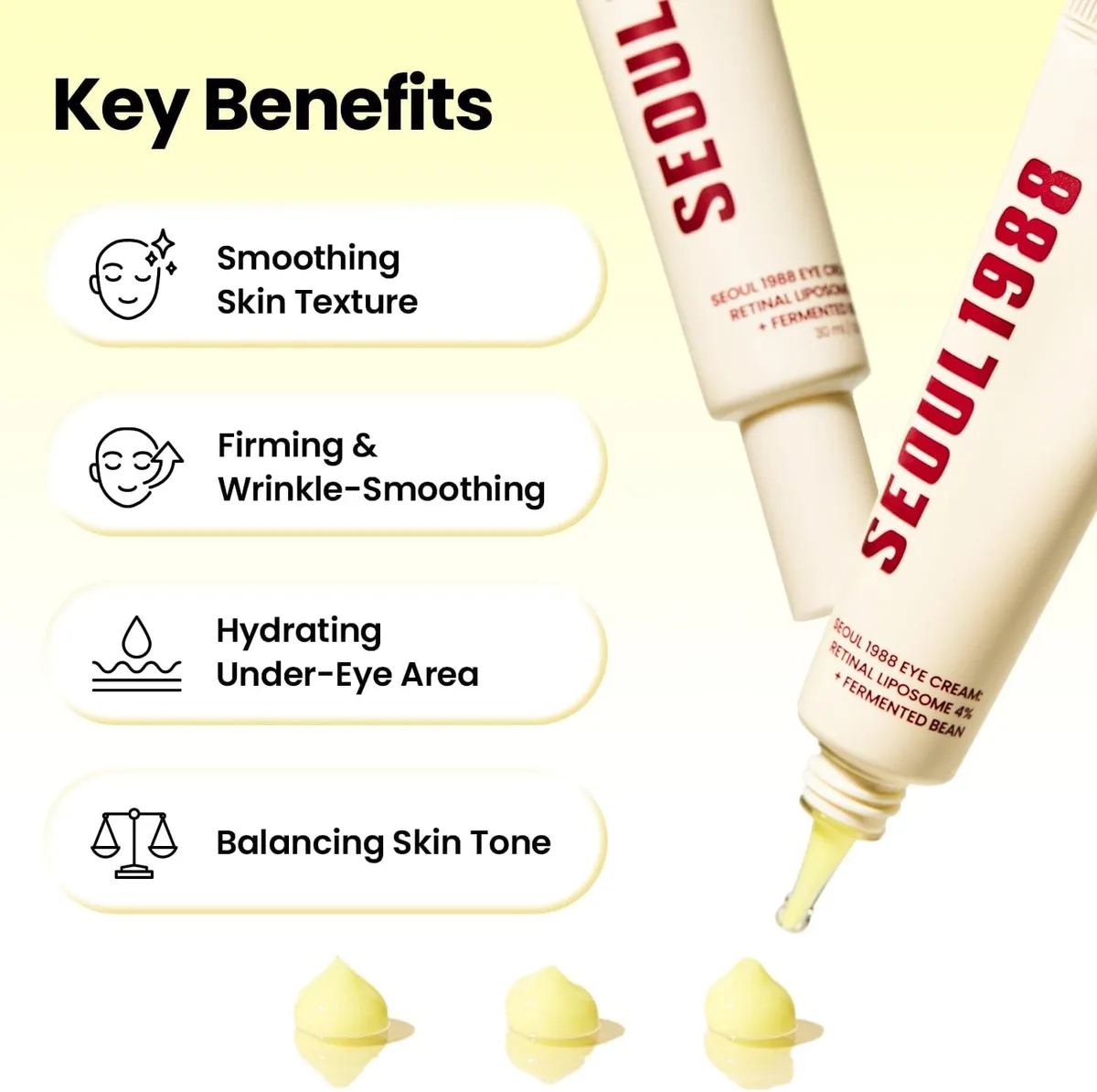 KSECRET - SEOUL 1988 Eye Cream : Rétinal liposome 4 % + extrait de haricot fermenté - Crème contour des yeux – صورة 3