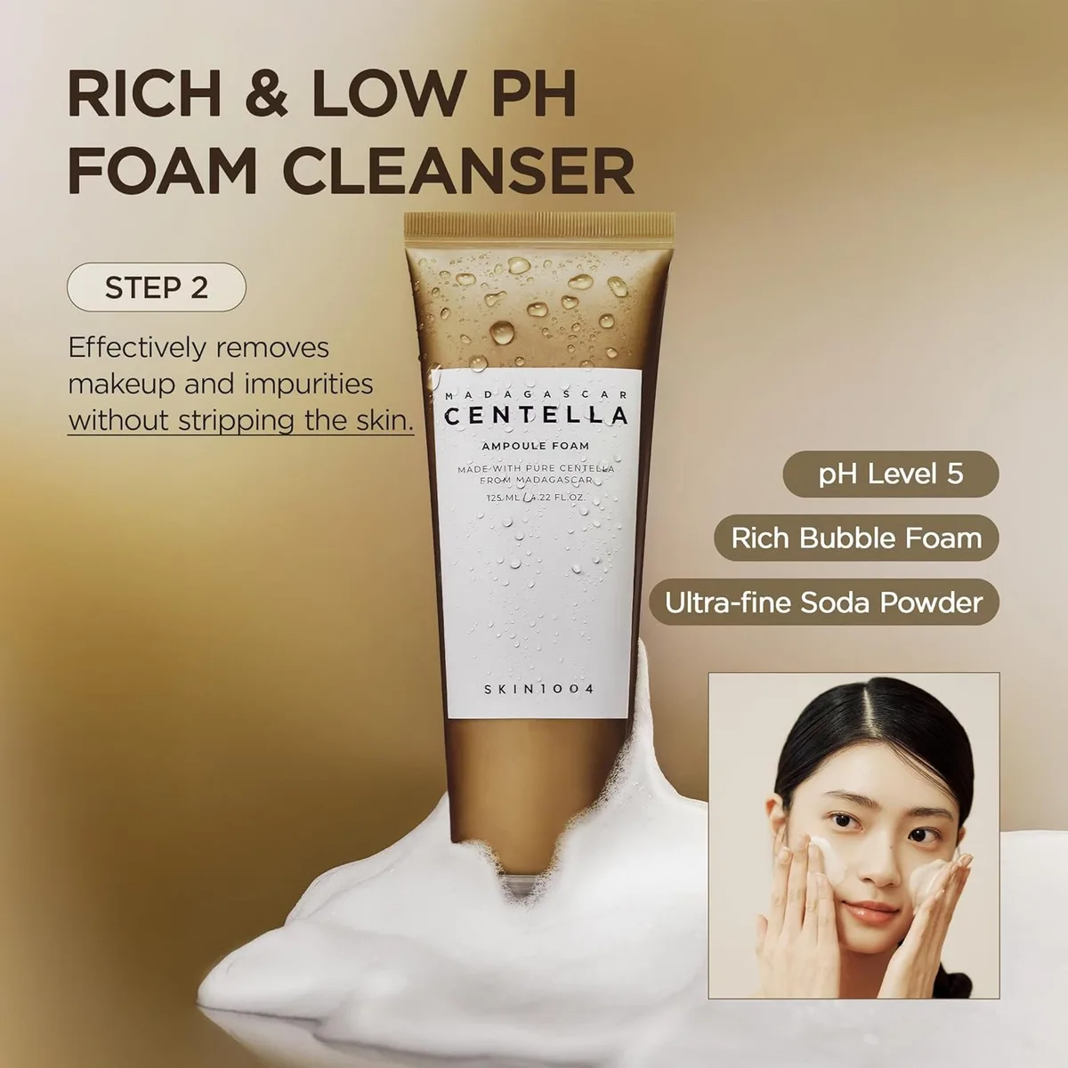MADAGASCAR CENTELLA DOUBLE CLEANSING DUO SKIN 1004 – صورة 3