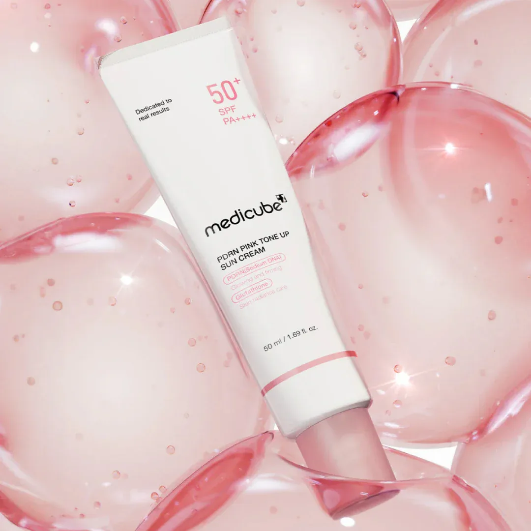 medicube - PDRN Pink Tone Up Sun Cream - Crème solaire tonifiante rose PDRN – صورة 2
